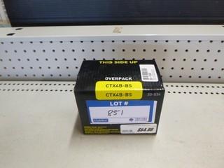 Dura Batt Power Sports Battery, Model CTX4B-BS (Sealed, Dry Battery w/ Acid Pack