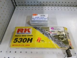 Heavy Duty Chain and Cutting/Riveting Tool, Part RKR-M530H-120, DID-KM500R