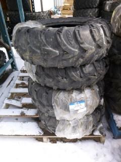 (2) ITP ATV Tires, Used, 25x8-12, C/w (2) ITP ATV Tires, Used, 25x10-12