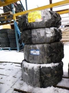 (2) Maxxis ATV Tires, Used, AT22x7-12, C/w (2) Maxxis ATV Tires, Used, AT22x10-12