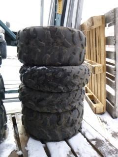 (2) Maxxis ATV Tires, Used, AT22x7-12, C/w (2) Maxxis ATV Tires, Used, AT22x10-12