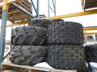 (7) Maxxis ATV Tires, Used, Various Sizes, Untested