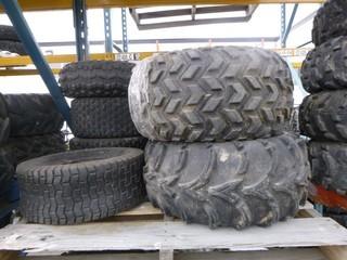 (8) Misc ATV Tires, Used, Various Sizes, Untested