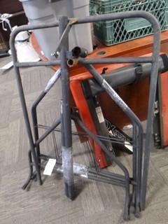 3 Tier Metal Display Rack, 42" x 33" x 71".  *Reference Lot 0041D for assembled picture*
