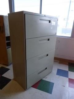4 Drawer Legal Sized Filing Cabinet w/ Contents