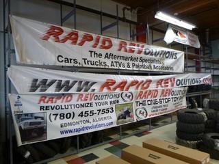 (6) Banners, 245"x34", 356"x19.5", 122"x35.5", 122"35.5"
