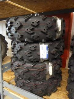 (4) Black Diamond ATV Tires, DOT Approved, New, AT23x8R12