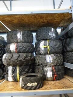 (9) Misc ATV Tires, Used, Various Sizes