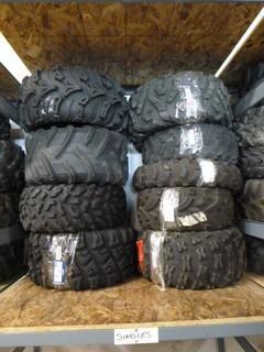 (9) Misc ATV Tires, Used, Various Sizes