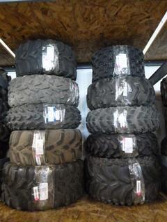 (10) Misc ATV Tires, Used, Various Sizes