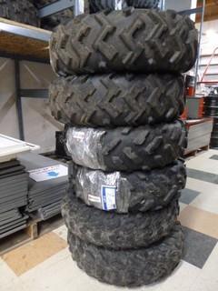 (6) Misc ATV Tires, Used, Various Sizes
