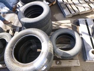 (7) Misc 15" Automotive Tires, Used, Various Sizes, Untested