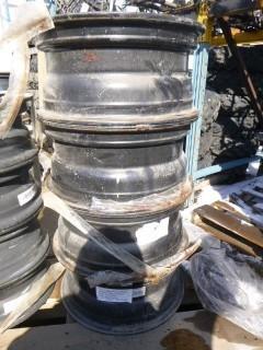 (4) Steel Rims, 15" 4 Bolt Pattern 4x100, Used