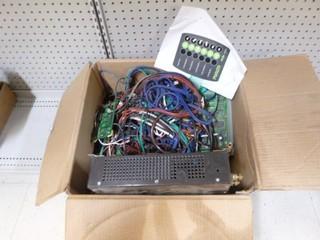 Sound Board Brain w/ 10 Amp 12V Power Supply and Switchboard, Plus stick on button pad.