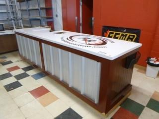 Approx. 138in X 36in X 40in Counter w/ Wiring Plugs

