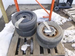 (5) Misc Tires and Rims, Used, Various Sizes, Untested