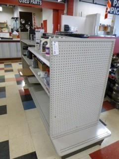 Wilson Brand Gondola Shelving w/ End Caps and Shelves, Approx. 124" x 73" x 55", Made in Canada