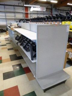 Wilson Brand Gondola Shelving w/ End Caps and Shelves, Approx. 264" x 35" x 55", Made in Canada
