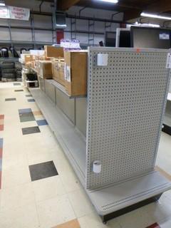 Wilson Brand Gondola Shelving w/ End Caps and Shelves, Approx. 264" x 35" x 55", Made in Canada