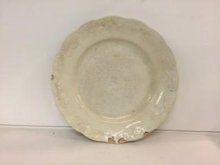 Royal Ironstone China Plate, Chipped.
