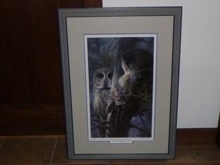 2005 Ducks Unlimited Sponsored Print, "Ghosts Of The North Woods", By Shelley Haase, 34" x 24.5", Number 1880/3000
