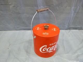 Coca-Cola Ice Bucket. 7" Tall (E5-1-5)