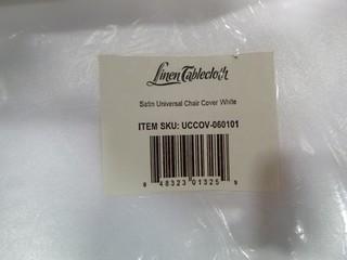 (6) Satin Universal Chair Covers (E5-5-1)