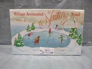 Department 56, Village Animated Skating Pond Ornamental Collectable (E5-1-1)