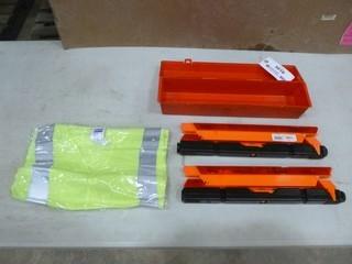 (1) New Grote Emergency Road Side Reflector Set, (1) Safety Vest (A2)