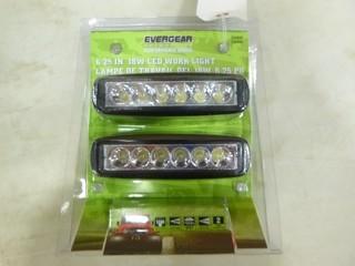 (1) New Pair Of 18 Watt LED Work Lights (A2)