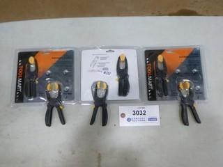 (3) New Tool Mart Sets Of 2 PC Ratcheting Clamps  (A2)