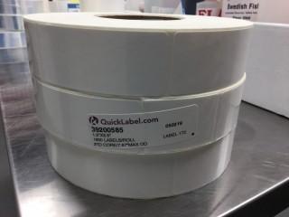 (3) Rolls 1.5" x 3.5" Labels.