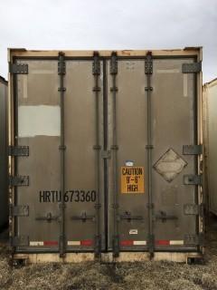 53" Storage Container c/w Slip Tank # HRTU 673360.