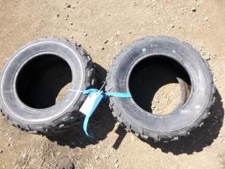 (2) Bridgestone Dirt Hooks ATV Tires AT24X8-12 (WR1-3)