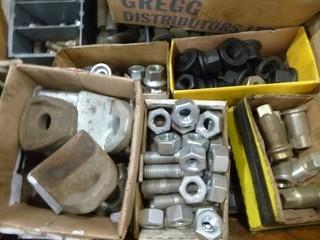 Crate Of Wheel Studs, Glad Hands, Wheel Nuts, Seals, Concrete Anchor Bolts and Misc Truck Parts (E3-1-3)