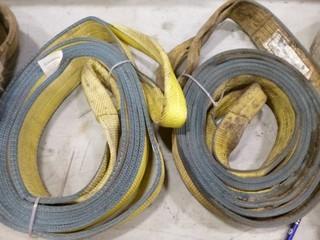 (2) 20'x3" Slings, (1) 20'x4" Sling (Damaged), (1) 50'x6" Tow Sling (Damaged) (E3-2-3)