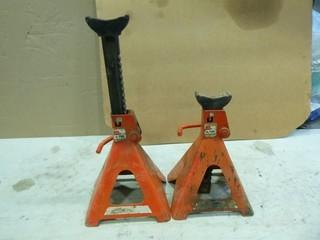 (2) Big Red 6 Ton Jack Stands 15 1/4" To 24" (WR1-23)
