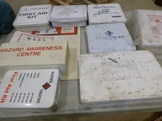 (9) First Aid Kits, Eye Wash Station, Laser Lite Ear Plugs, Fire Extinguisher, (8) Triangle Flare Kits (E3-3-1)