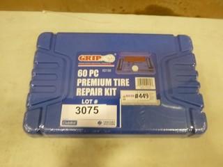 (1) New 60 Pc Premium Tire Repair Kit (A2)