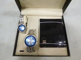 (1) New Set Of His and Hers Wrist Watches (Needs Batteries) (A2)