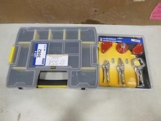 (1) New 6 Pc Mini Welding Kit, (1) New Stanley Parts Organizer (A2)