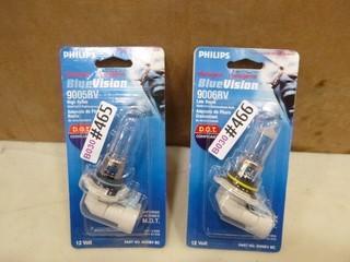 (2) Pairs Of Halogen Bulb Sets Blue Vision, 9005 and 9006 (B1)