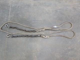 (1) Tow Rope With Chain Ends, Approx. 18' (B1)