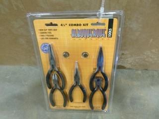 (5) Albuquerque Tools 4 1/2" Combo Plier Kit (New) (A1)