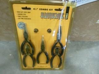 (5) Albuquerque Tools 4 1/2" Combo Plier Kit (New) (A1)