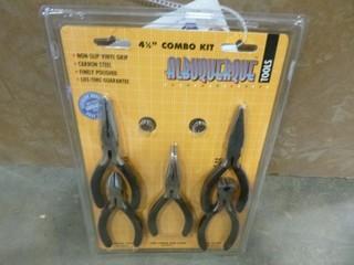 (5) Albuquerque Tools 4 1/2" Combo Plier Kit (New) (A1)