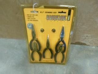 (5) Albuquerque Tools 4 1/2" Combo Plier Kit (New) (A1)