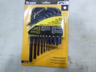 Titan 25 PC Hex Key Set (New)(A1)