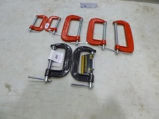 (2) 3" Clamps, (2) 4" Clamps, (1) 6" Clamp, (2) 5" Clamp (A1)