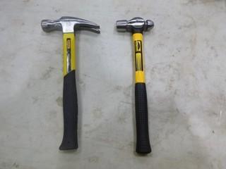 (1) Ball Peen Hammer, (1) Fiberglass Handle Hammer (A2)